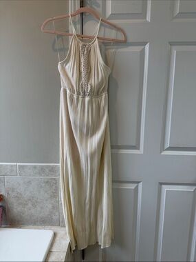 living doll Ivory Crochet Halter Top dress